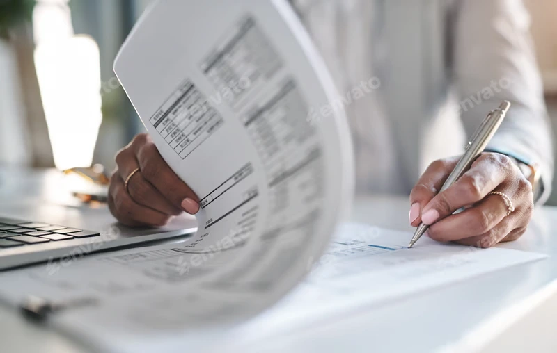 Business owner reviewing tax return documents to avoid late filing penalties in Singapore